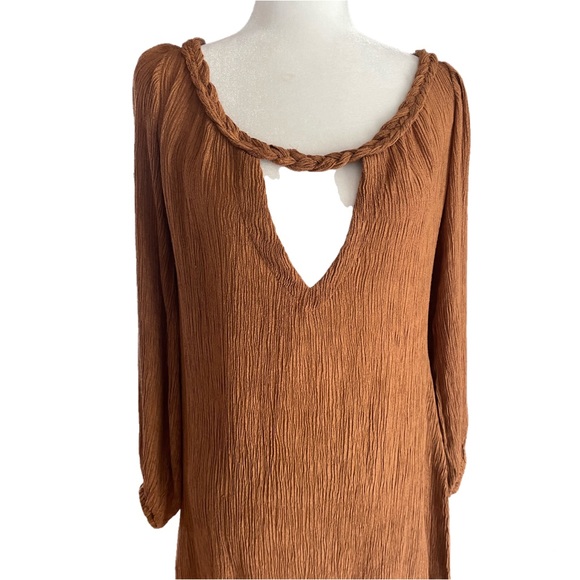 NWT Savannah Morrow Zuni dress in Caramel size S - Picture 2 of 13